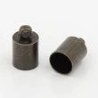 Kép 1/2 - 4db Antikolt bronz színű zsinórvég (10x6mm)