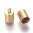 Kép 1/4 - Nemesacél arany színű végzáró (7x11mm)