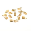 Kép 1/2 - 10db arany bőrvégzáró (8x3mm)