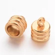 Kép 1/2 - Nemesacél arany színű végzáró (10x10mm)