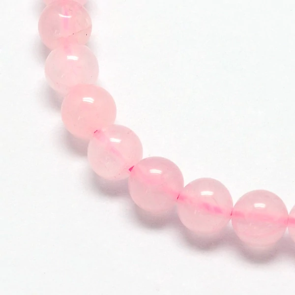Rózsakvarc ásványgyöngy (10mm)/5db