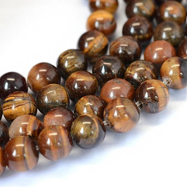 Tigrisszem ásványgyöngy szálban (4mm) /88db