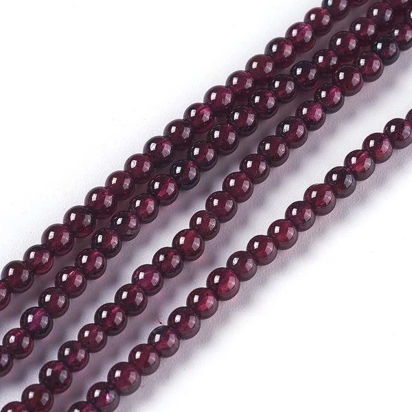 Gránát ásványgyöngy szálban (2,5-3mm)/143db
