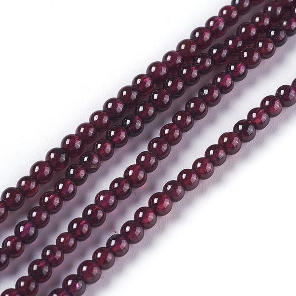 Gránát ásványgyöngy szálban (2,5-3mm)/143db