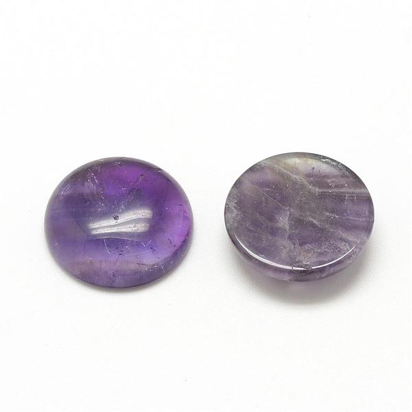 Ametiszt ásványkabochon (10mm)