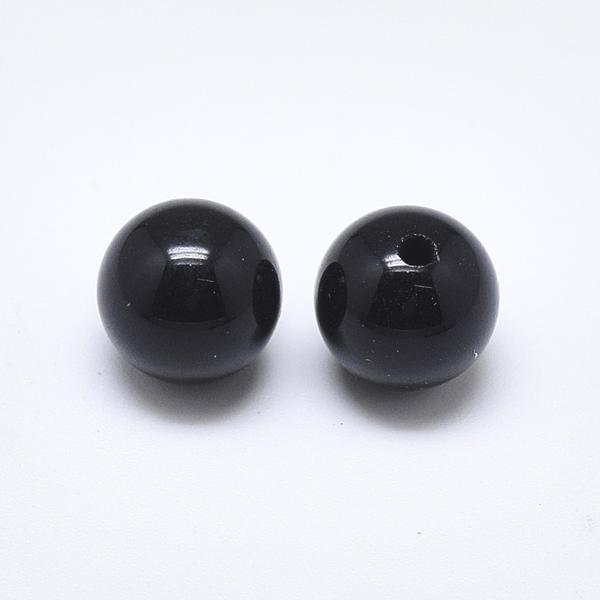 Ónix félig fúrt ásványgyöngy (8mm)/1db