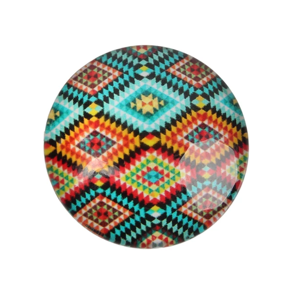 Geometriai mintás üveglencse (18mm)