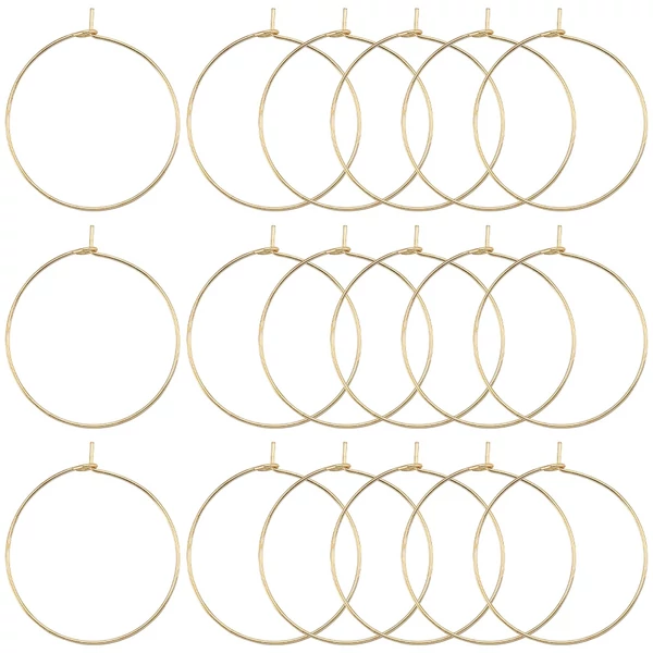 Arany színű nemesacél karika fülbevaló 18K arany bevonattal (35x30x0.7mm) Arany színű nemesacél karika fülbevaló 18K arany bevonattal (35x30x0.7mm)