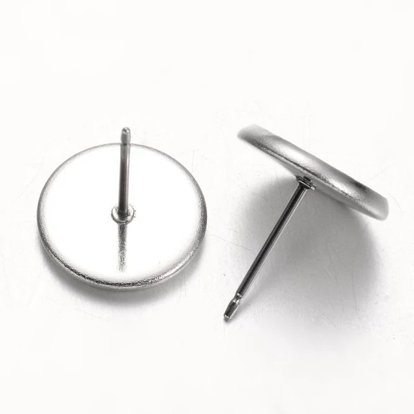 Nemesacél bedugós fülbevalóalap (10mm)