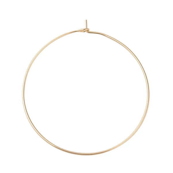 Arany színű nemesacél karika fülbevaló 18K arany bevonattal (45x40x0.7mm) Arany színű nemesacél karika fülbevaló 18K arany bevonattal (45x40x0.7mm)