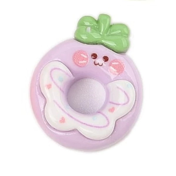 Áfonya fánk műgyanta kaboson  (25x20x8mm)