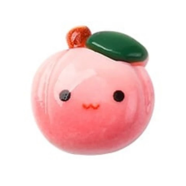 Barack műgyanta kaboson  (20x17x10mm)