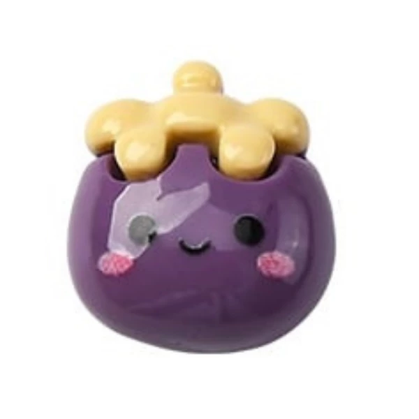 Mangosztán műgyanta kaboson  (20x17x10mm)