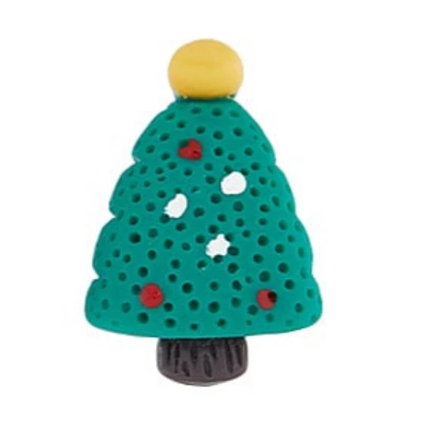 Karácsonyi fenyőfa műgyanta kaboson  (20x20x8mm)