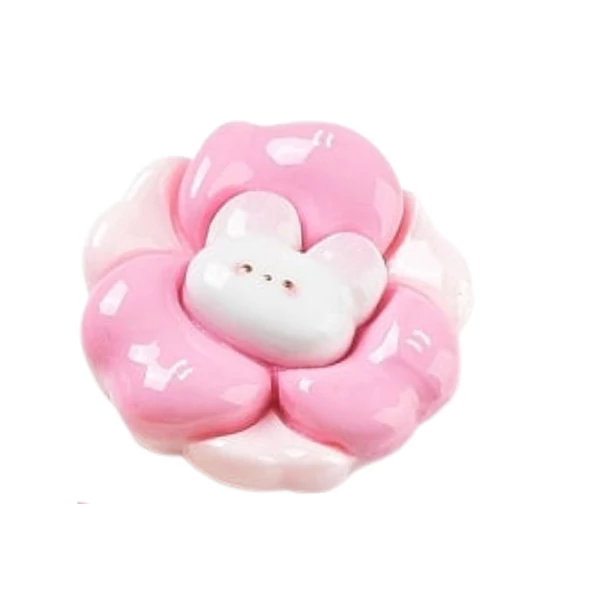 Nyuszi virág kaboson  (25x20x8mm)