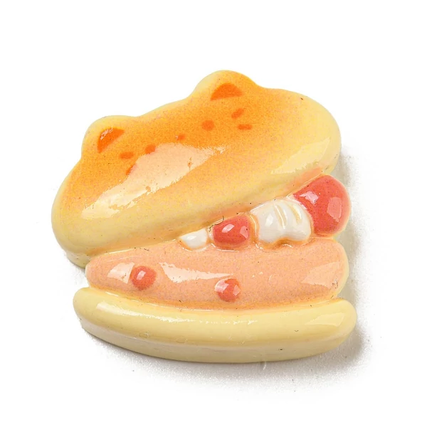 Szendvics alakú műgyanta kaboson  (24x24.5x9mm)