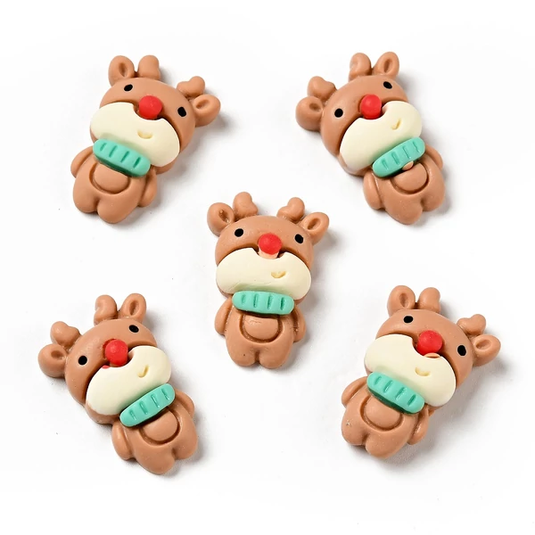 Rénszarvas műgyanta kaboson  ( 25x16.5x7.5mm)