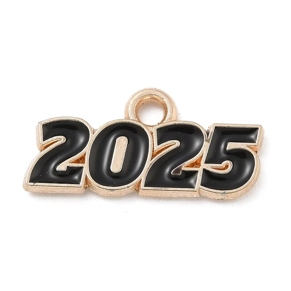 2025-ös zománcozott fityegő (9x18x1.5mm)