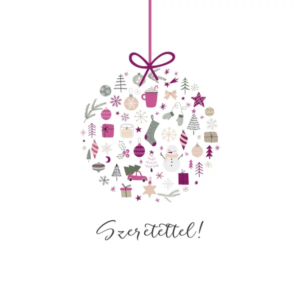 Ajándék kísérő kártya "Szeretettel" (9x6,5cm)