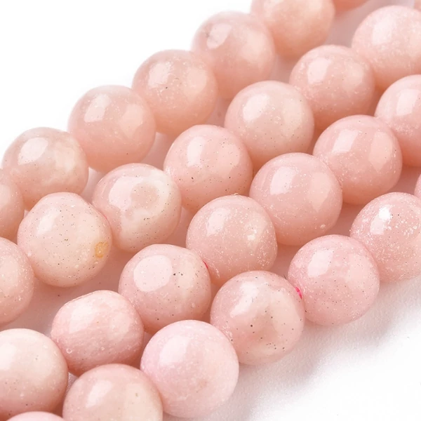 Pink opál ásványgyöngy szálban(8mm)/48db