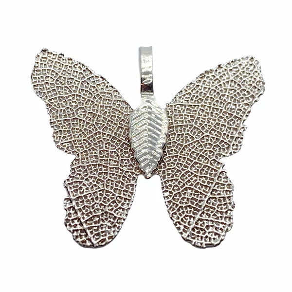 Galvanizált erezetes pillangó alakú medál (világos arany) Galvanizált erezetes pillangó alakú medál (világos arany)