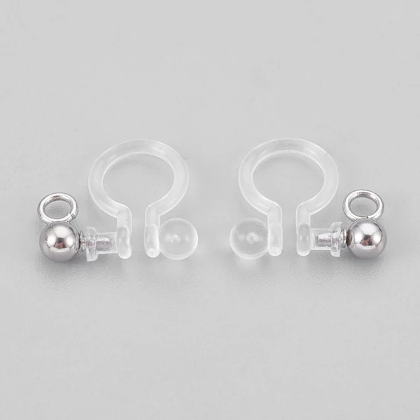 Nemesacél klipsz fülbevalóalap (12mm) Nemesacél klipsz fülbevalóalap (12mm)