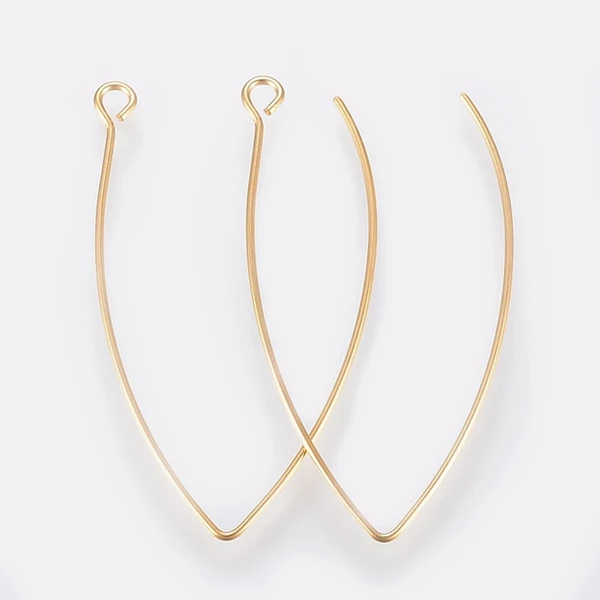 1pár nemesacél arany kampós fülbevalóalap 1pár nemesacél arany kampós fülbevalóalap