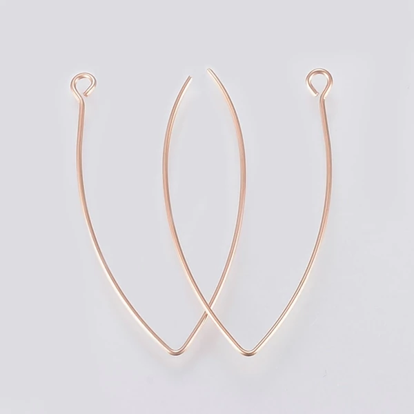 1pár nemesacél rozé arany kampós fülbevalóalap 1pár nemesacél rozé arany kampós fülbevalóalap