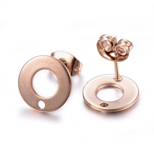 1pár rozé arany színű nemesacél bedugós tovább építhető fülbevalóalap 1pár rozé arany színű nemesacél bedugós tovább építhető fülbevalóalap