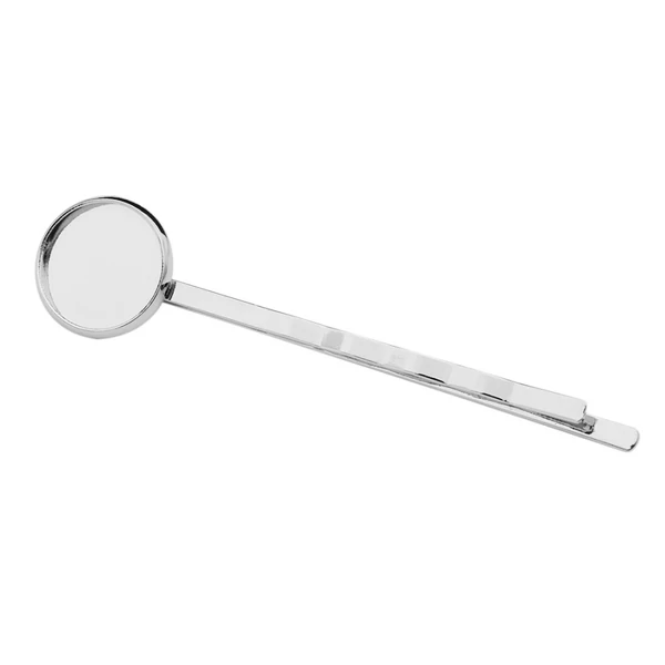 Ezüst színű hullámcsat alap (12mm) /2db