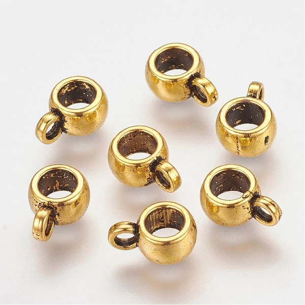 Antikolt arany színű medáltartó (9x6mm) Antikolt arany színű medáltartó (9x6mm)