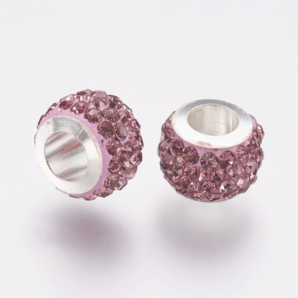 Nemesacél világos ametiszt strasszos gyöngy Nemesacél világos ametiszt strasszos gyöngy