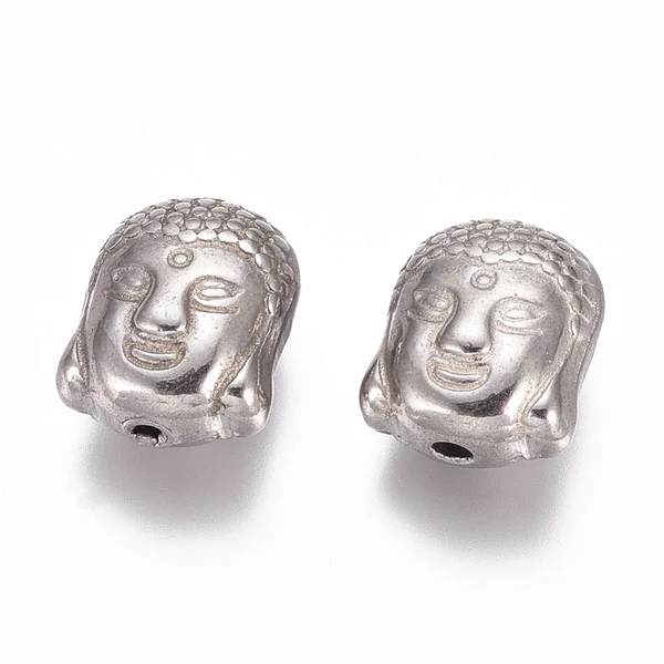 Nemesacél buddhafej köztes (11x9mm) Nemesacél buddhafej köztes (11x9mm)