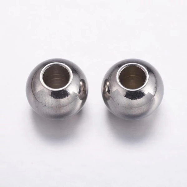Nemesacél golyó köztes (10x8mm)