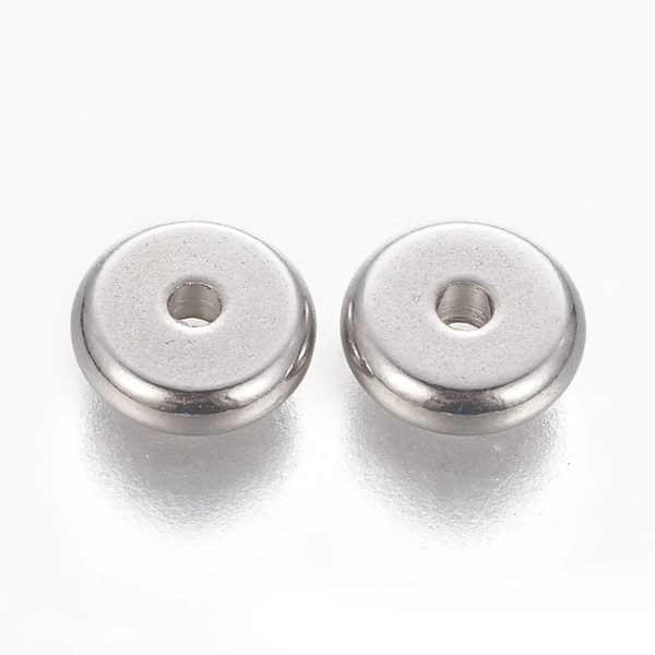 Nemesacél fánk alakú köztes (8x2,5mm) Nemesacél fánk alakú köztes (8x2,5mm)