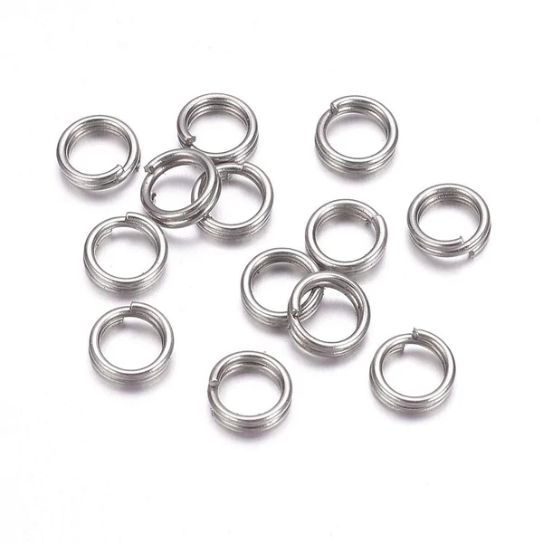 10db nemesacél dupla szerelőkarika (6mm)