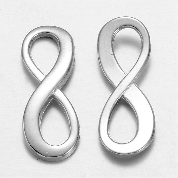 Antikolt ezüst színű végtelen kapcsolóelem/30db