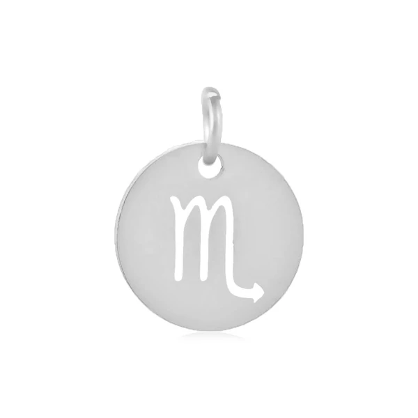 Nemesacél skorpió fityegő