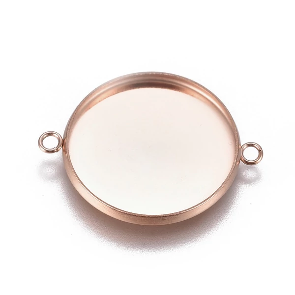 Rozé arany színű nemesacél kapcsolóelem (20mm) Rozé arany színű nemesacél kapcsolóelem (20mm)