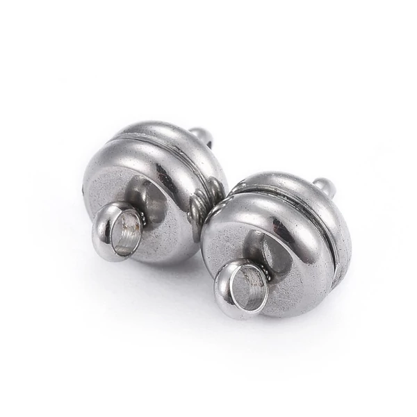 Antikolt ezüst színű mágneskapocs (10.5x7mm)