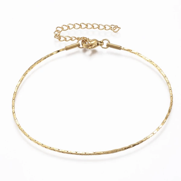 Arany színű nemesacél karlánc (20cm)