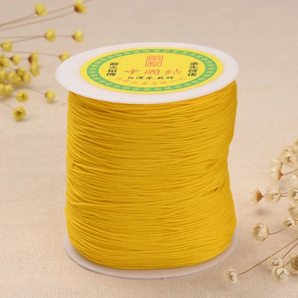 Sárga színű microcord zsinór (1mm) /5 méter