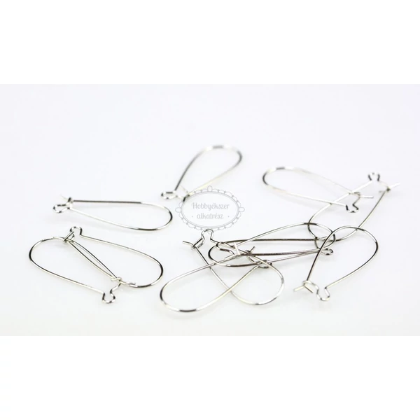 5pár antikolt ezüst színű hosszúkás fülbevalóalap (33mm) 5pár antikolt ezüst színű hosszúkás fülbevalóalap (33mm)