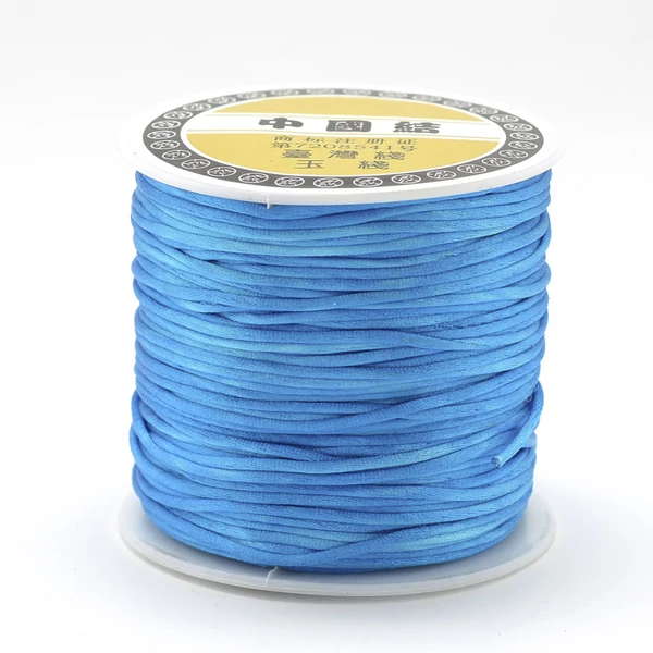 Kék színű selyem zsinór (1mm) /5méter Kék színű selyem zsinór (1mm) /5méter