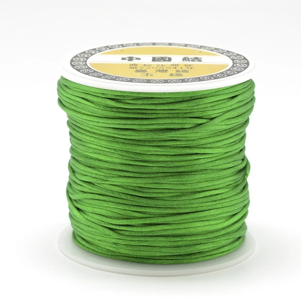 Lime zöld színű selyem zsinór (1mm) /5méter Lime zöld színű selyem zsinór (1mm) /5méter