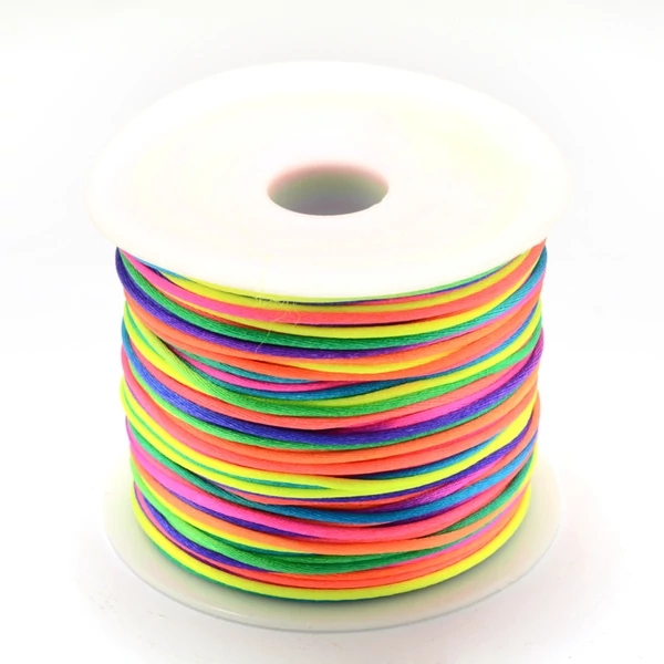 Multicolor színű selyem zsinór (1mm) /5méter Multicolor színű selyem zsinór (1mm) /5méter