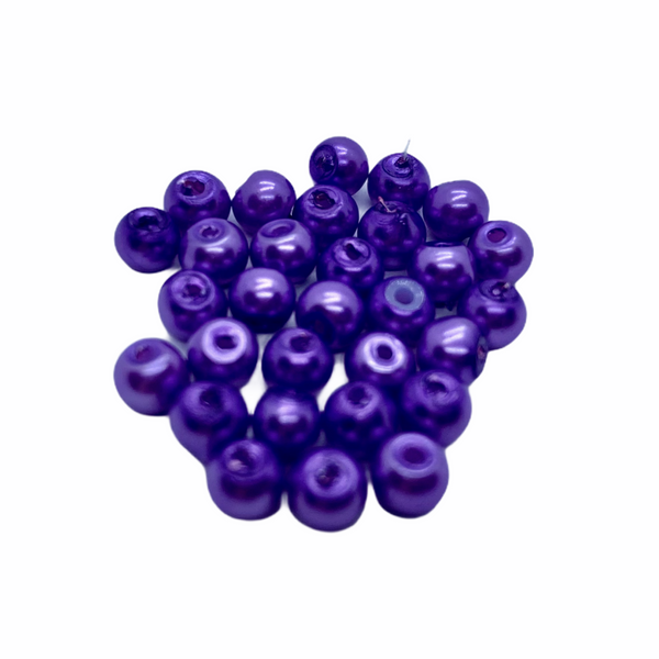 30db Lila tekla üveggyöngy (4mm)