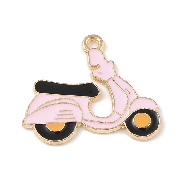 Vespa robogó zománcozott fityegő (21x25x1.5mm) /2db