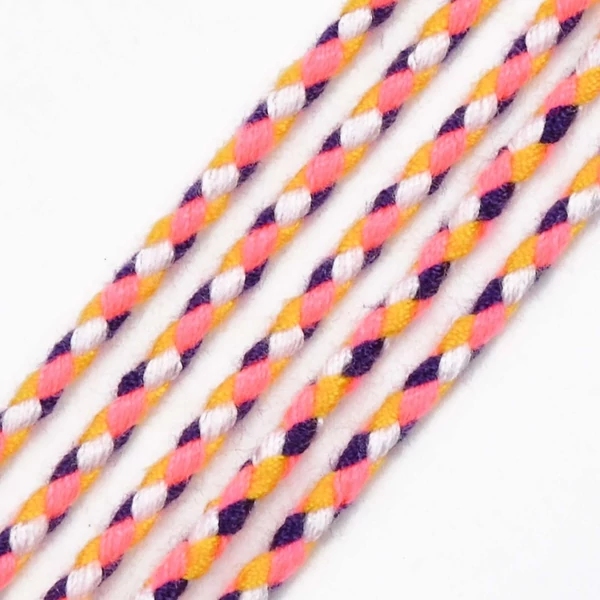 Színes poliészter fonott zsinór (2mm) /5méter