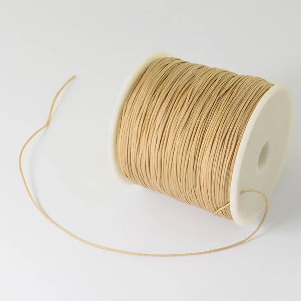 Bézs nejlon zsinór (0,5mm) /5 méter